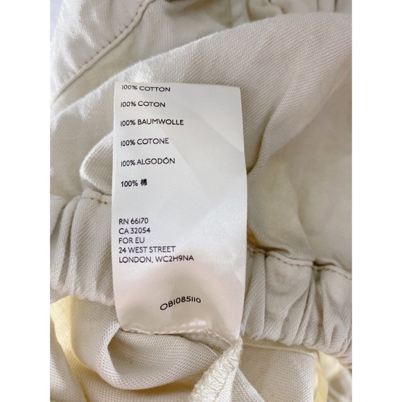 Free People We The Free Palm Desert Cream Ivory Button Crop Top - Picture 12 of 13